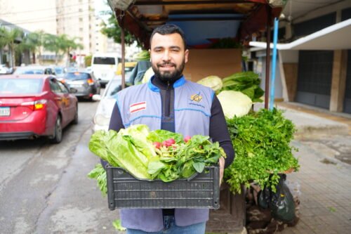 Rikaz Distributes Vegetable Baskets to Families
